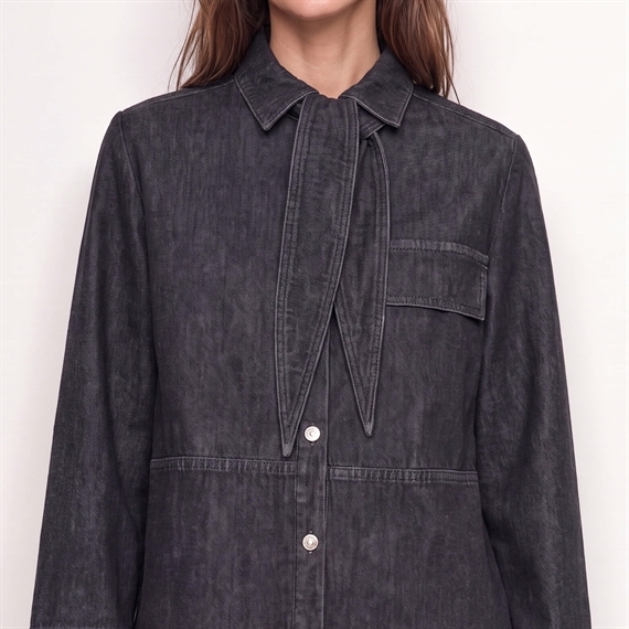 Levete Room LR-TITUS 2 Skjorte, Mid Blue Denim
